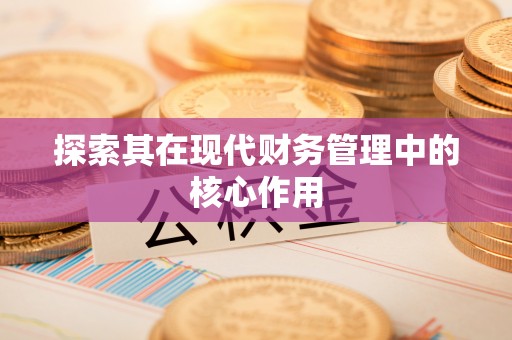 于田探索其在现代财务管理中的核心作用